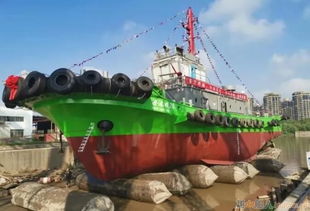 方圆造船澄港拖28全回转消防拖轮成功下水，助力港口拖轮运营升级